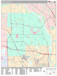 Brooklyn Park Wall Map Premium Style